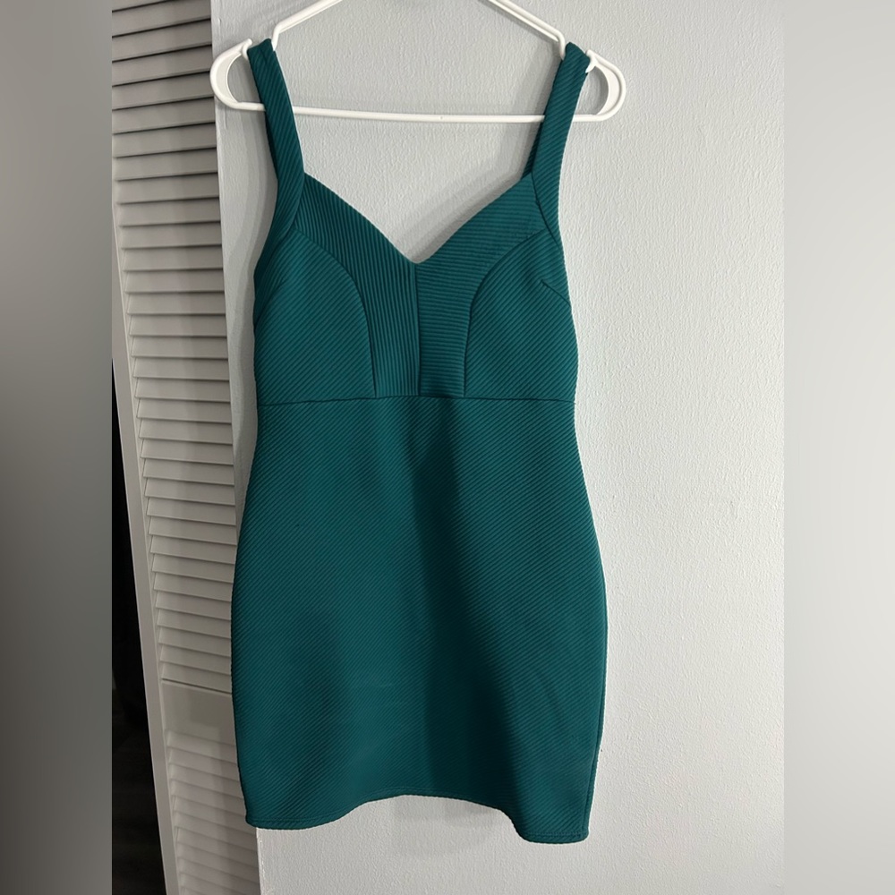Charlotte Russe Green Bodycon Dress Medium